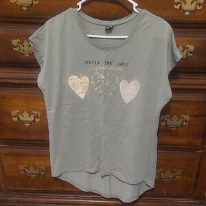 Inspire More Green Heart Graphic Tee